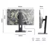 JAPANNEXT JN-IPS238FHD200F-HSP-CAMO computer monitor 61 cm (24 inch) 1920 x 1080 pixels Full HD LCD Black