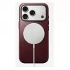 Mobile phone cover Nomad Modern Leather Case for iPhone 17 Pro, leather + TPU + PC, fits 16 cm (6.3 inch) screen, Bordeaux