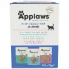 Wet cat food Applaws Fish selection multipack in broth 12 x 70 g, adult, 83% moisture, sachets