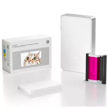 Portable dye-sublimation photo paper 20 sheets by Xiaomi, BHR082NGL