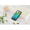 Phone case iKins for Samsung Galaxy S20+ — black water lilies design
