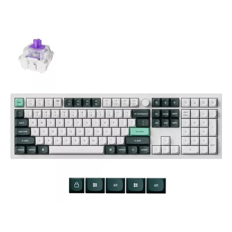 Mechanical Keyboard Keychron Q6 HE QMK with Gateron Double‑Rail Magnetic Stabilizers