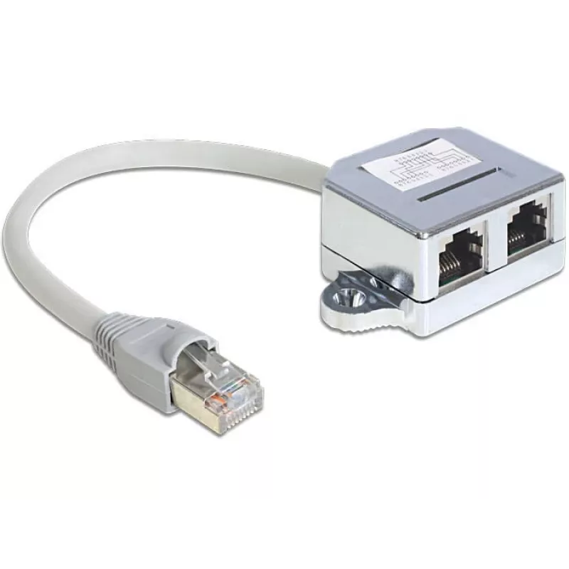 Networking cable DeLOCK 65441 RJ-45 0.15 m Grey