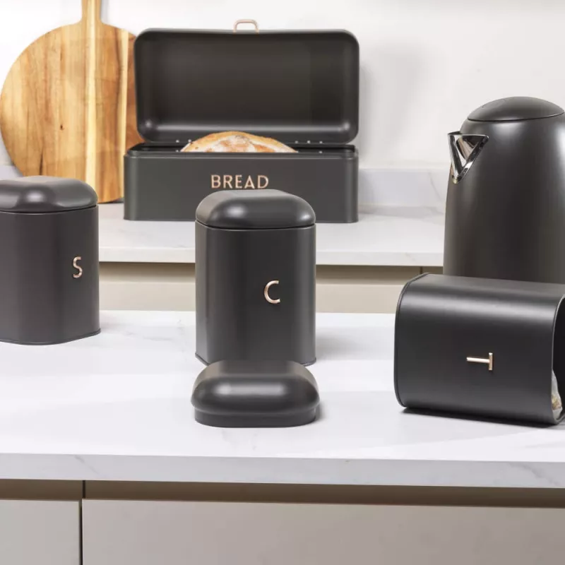 Countertop set Salter BW13731EU7 4-piece Charcoal – kitchen countertop container set