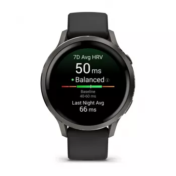 Garmin Venu 4 3.05 cm (1.2) AMOLED 41 mm Digital 390 x 390 pixels Touchscreen Black Wi-Fi GPS (satellite)
