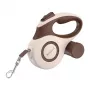 Retractable dog leash Rojeco A12 5 m brown automatic, 5 m length