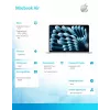 MacBook Air 15.3 inches: M4 10/10, 16GB, 512GB, 35W - Sky Blue - MC7A4ZE/A/D1
