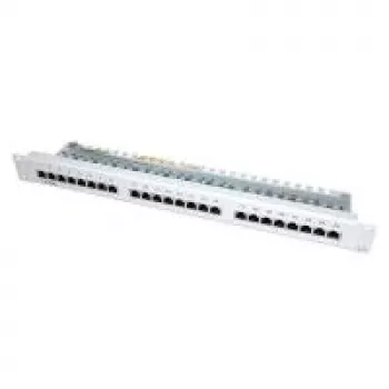 VALUE Cat. 5e 48,30cm (19)-Patchpanel, 24P, Shielded, Light Grey (26.99.0329)