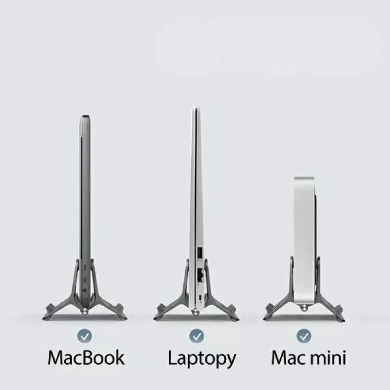 Gravity holder stand for MacBook grey