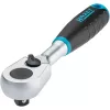 HiPer Fine-Tooth Reversible Ratchet 863HP, 1/4 (black/Blue, Operating Angle 4°, Ball Lock)