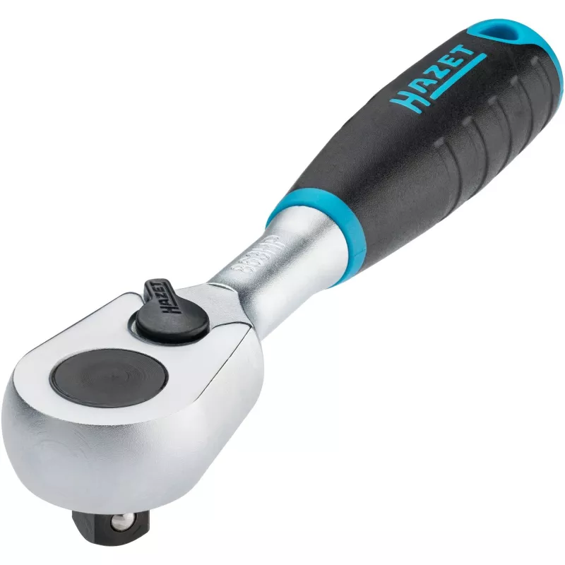 HiPer Fine-Tooth Reversible Ratchet 863HP, 1/4 (black/Blue, Operating Angle 4°, Ball Lock)