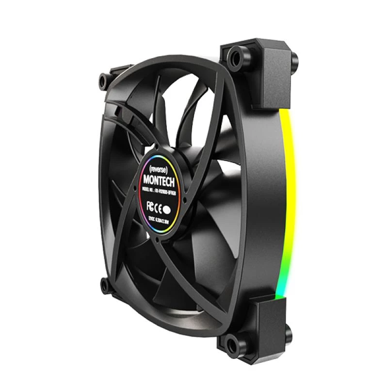Montech RX120 PWM Computer case Fan 12 cm Black 3 pc(s)