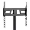 TV cart MACLEAN MC-949 for 32–55 inch TVs, VESA 75×75–400×400 mm, max load 25 kg, height 147–155 cm, storage shelf, black