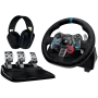 LOGITECH G29 EU + G435 Black Gaming Controller Aluminium Black USB Steering wheel + pedals + headset PC