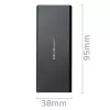 M.2 SATA SSD Enclosure QOLTEC 51854 USB 3.0 tool-free