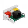 DeLOCK Easy 45 Module 3 x RCA female to RJ45 female port 22.5 x 45 mm