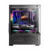Mini Tower PC case TACENS Mars Gaming MC-SE2 — Mini-ITX / Micro-ATX, black, side window, bottom PSU, supports 2x2.5 inch + 1x3.5 inch
