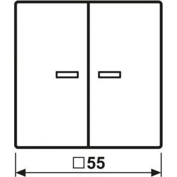 Jung HOME push button 2-way BTAS17102WW 1 (BTAS17102WW)