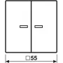 Jung HOME push button 2-way BTAS17102WW 1 (BTAS17102WW)