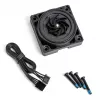Pump BitsPower K1M — compact black water-cooling pump, 8–16V, 0.7A, 8.4W, 62×62×28.1 mm