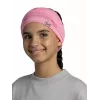 Multifunctional Kids Bandana Buff Merino Lightweight – solid rose pink, seamless merino wool headwear for children