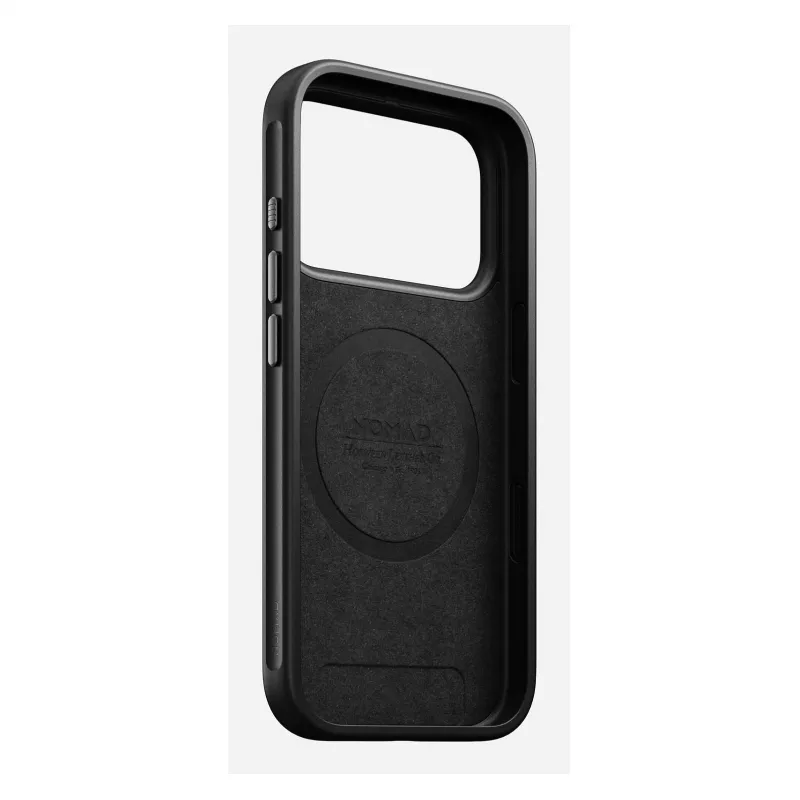 Mobile phone cover Nomad Modern Leather Case for iPhone 17 Pro, leather + TPU + PC, fits 16 cm (6.3 inch) screen, Bordeaux
