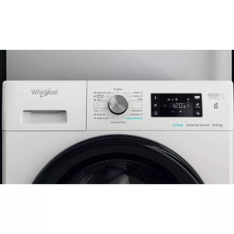 Whirlpool FFWDB864349BVEE Washer Dryer 8 kg / 6 kg 1400 RPM