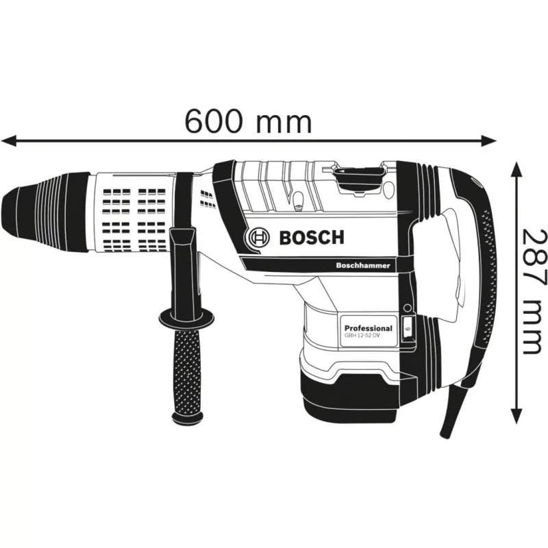 Bosch GBH 12-52 DV Professional 1700 W 220 RPM SDS Max
