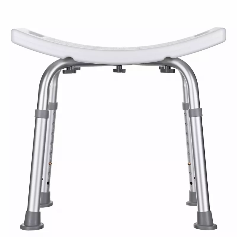 Rectangular adjustable shower stool