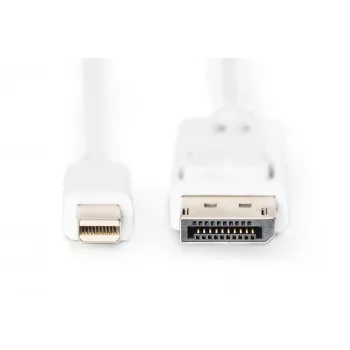 DisplayPort Connection Cable Digitus AK-340102-010-W