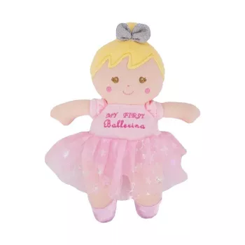 Baby rattle TULILO Rattle Doll Lily, soft doll-shaped hand rattle for infants