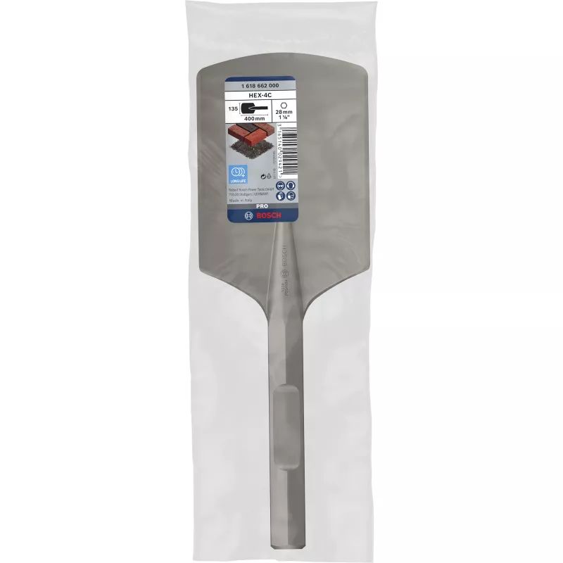 Bosch 1 618 662 000 hex shank spade chisel, 135 x 400 mm