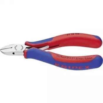 Knipex electronics diagonal cutters l.115mm shape 1 bevel yes 2C shell mirror pol.