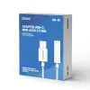 USB Type 3.1 C (M) – Jack 3.5mm (F) Audio adapter White SAVIO AK-51