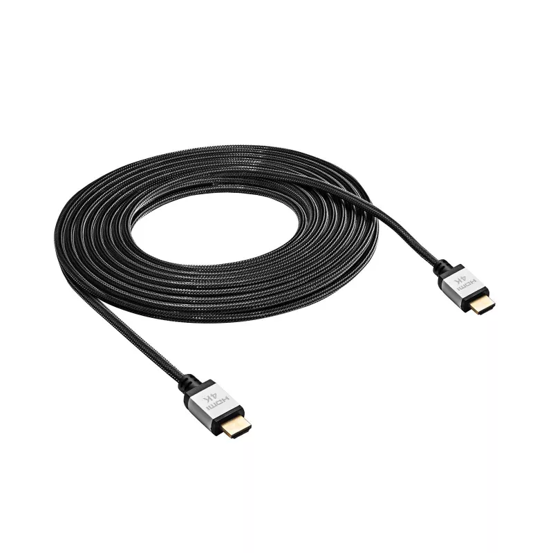 Akyga AK-HD-100P HDMI 2.0 Cable, Braided, PRO Series, 10 m, Black