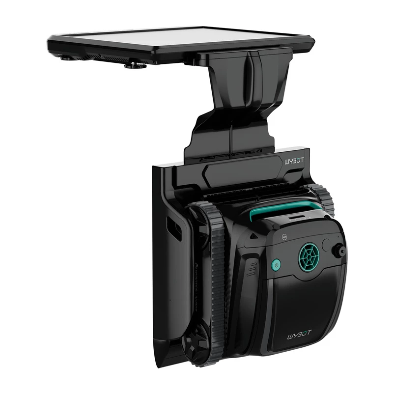 Wybot S2 Solar wireless pool cleaning robot — Wybot S2 Solar pool cleaner, cordless operation