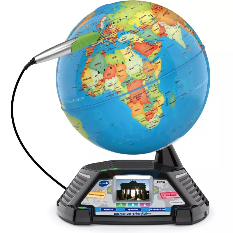 Interactive Video Globe VTech 80-605404 — educational talking globe with audio and interactive content