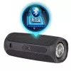 Portable speaker MANTA SPK130GO BT — Bluetooth 5.0, TWS, FM, 10W RMS, rechargeable (black, 8×8×19 cm)