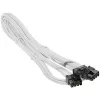 Seasonic 12VHPWR PCIe Adapter Cable - (White, 0,75 Meter)(SS2X8P-12VHPWR-600/WHITE)