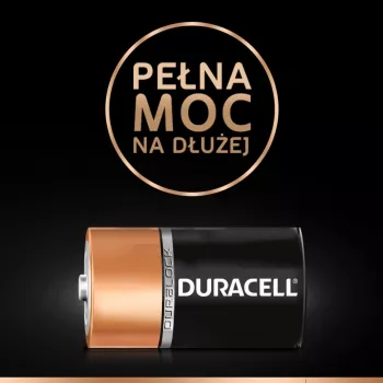 Battery Duracell Basic D (R20) — pack of 2, primary zinc-carbon cells