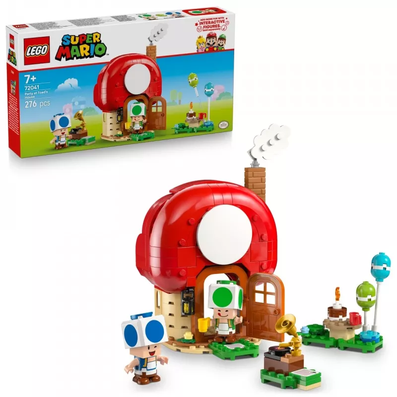 Construction toy LEGO Super Mario Party at the Toad House set 72041 with interactive play features