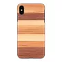Smartphone case man and wood for iPhone XS Max — black