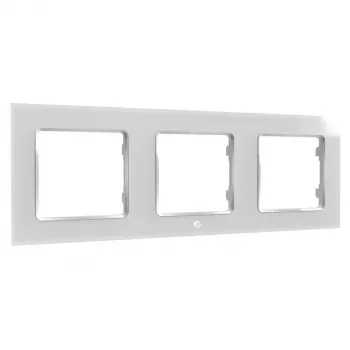 Wall Switch Shelly WF3 White Screwless Design 220mm Width