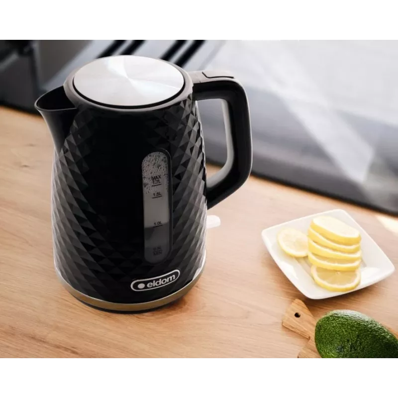 NELO kettle, capacity 1.7 l, power 2000 W, black