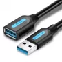 USB 3.0 extension cable Vention CBHBD 0.5 m — USB A male to USB A female, 5 Gbps, black