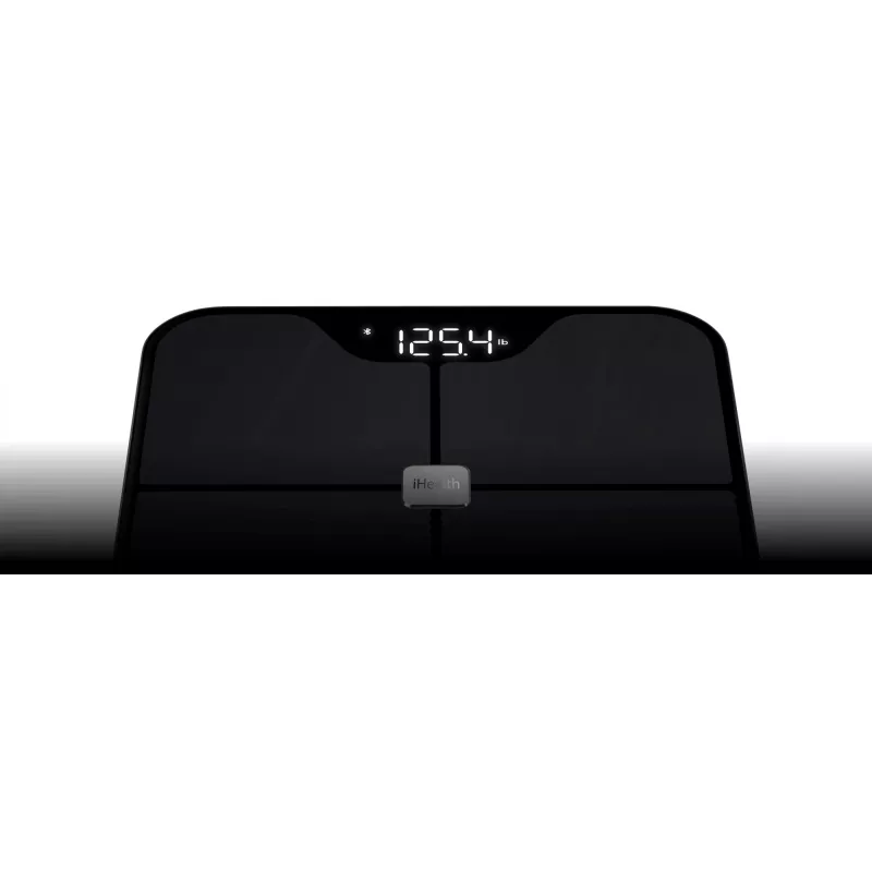 Body composition scale iHEALTH Nexus Pro HS2SPRO — wireless, max weight 181 kg, BMI measurement, black