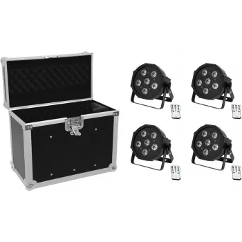 EUROLITE LED set 4x SLS-603 with case EC-SL4M, model 20000306