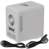Mini refrigerator Adler AD 8084G — compact grey 12V/230V, 4 L capacity, portable, right-hinged door