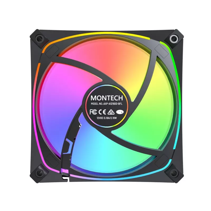 MONTECH AX120 PRO Black 120mm ARGB 3-Pack