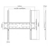 TV wall mount SBOX PLB-2544F-2 for 32–70 inch TVs, up to 45 kg, VESA 400x400